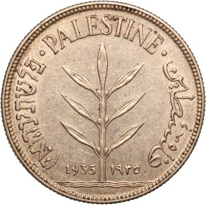 Palestine 100 Mils 1935 Silver