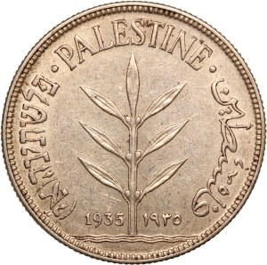 Palestine 100 Mils 1935 Silver