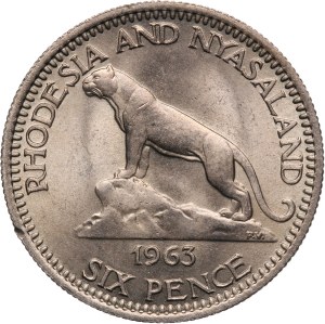 Rhodesia and Nyasaland 6 Pence 1963