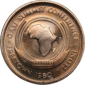 Sierra Leone 1 Leone 1980 Silver