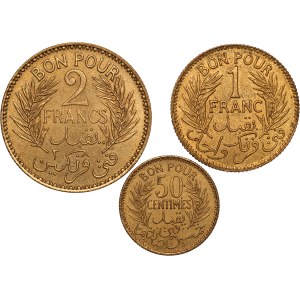 Tunisia Lot of 3 Coins (AH1360)