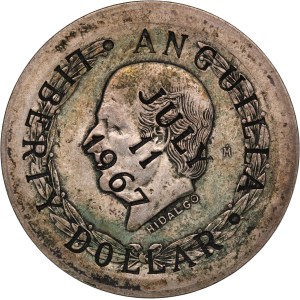 Anguilla 1 Dollar 1967 Mo Silver