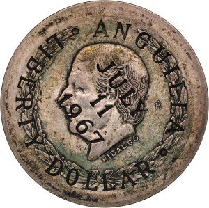 Anguilla 1 Dollar 1967 Mo Silver