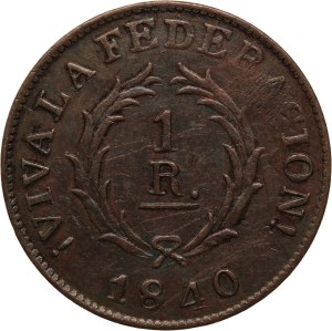 Argentina 1 Real 1840 Buenos Aires