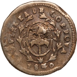 Argentina Cordoba 1 Real 1840 PNP Silver