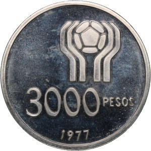 Argentina 3000 Pesos 1977 Silver