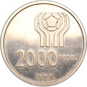 Argentina 2000 Pesos 1978 Silver