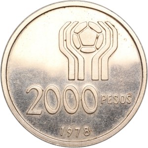 Argentina 2000 Pesos 1978 Silver