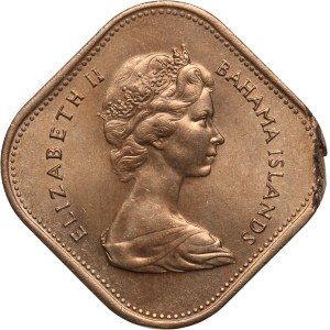 Bahamas 50 Cents 1969 Mint Error