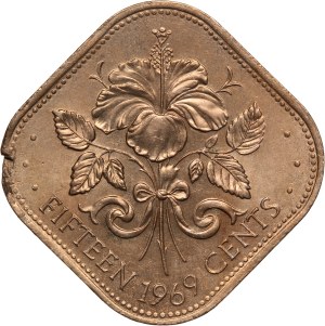 Bahamas 50 Cents 1969 Mint Error