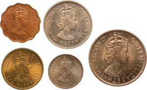 Belize Proof Set of 5 Coins (1974)
