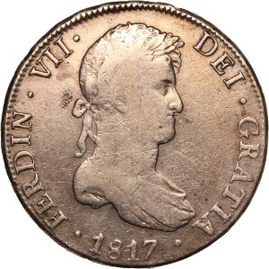 Bolivia 8 Reales 1817 PJ Silver