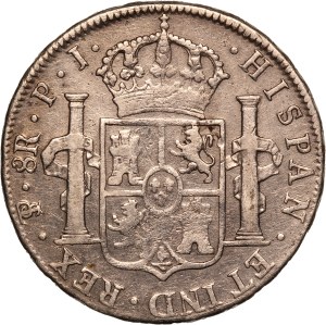 Bolivia 8 Reales 1817 PJ Silver