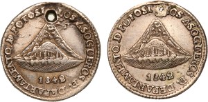 Bolivia Lot of 2 Coins (1842) Silver
