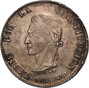 Bolivia 8 Soles 1862 FP Silver