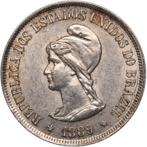 Brazil 500 Reis 1889 Silver