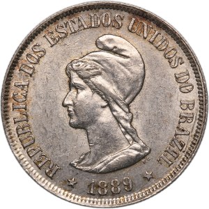 Brazil 500 Reis 1889 Silver