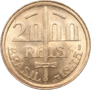 Brazil 2000 Reis 1935 Silver