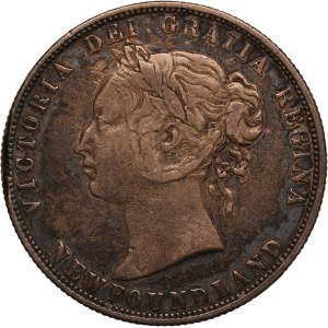 Canada 50 Cents 1870 Newfoundland Silver