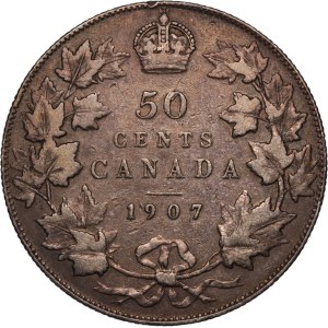 Canada 50 Cents 1907 Silver