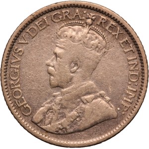 Canada 10 Cents 1913 Rare Broad Leaves Silver