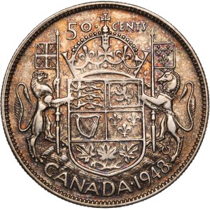 Canada 50 Cents 1948 Silver