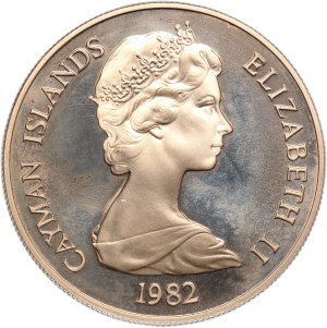 Cayman Islands 10 Dollars 1982 Silver