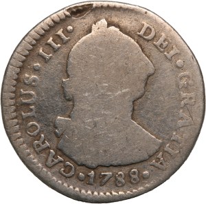 Chile 1 Real 1788 Silver