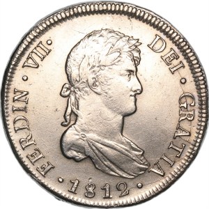 Chile 8 Reales 1812 So FJ Silver