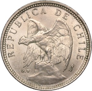Chile 5 Pesos 1927 So Silver