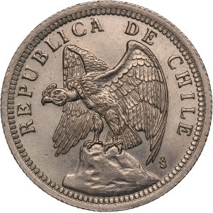 Chile 1 Peso 1933 Overdate