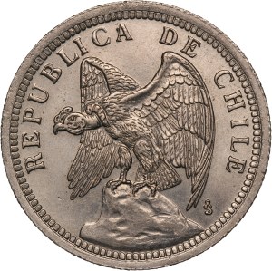 Chile 1 Peso 1933 Overdate