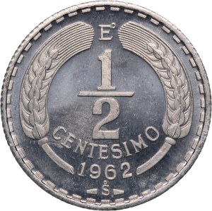 Chile 1/2 Centesimo 1962 So