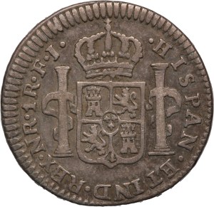 Colombia 1 Real 1816 FJ Rare Silver