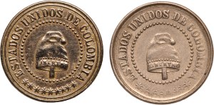 Colombia Lot of 2 Coins (1881)