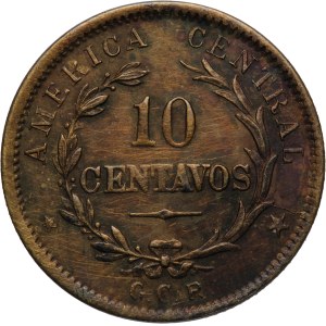Costa Rica 10 Centavos 1918 GCR