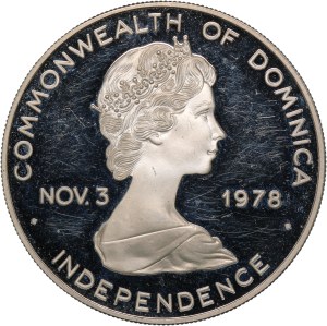 Dominica 10 Dollars ND (1979) Silver