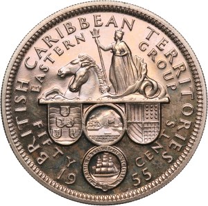 East Caribbean States 50 Cents 1955 Rare