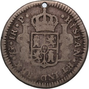 Guatemala 1 Real 1772 GP Holed Silver