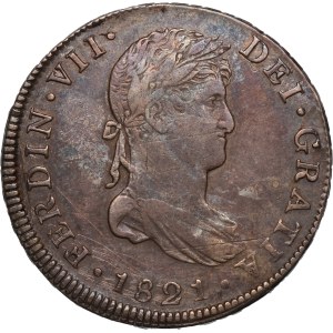 Guatemala 4 Reales 1821 NG M Silver