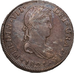 Guatemala 4 Reales 1821 NG M Silver