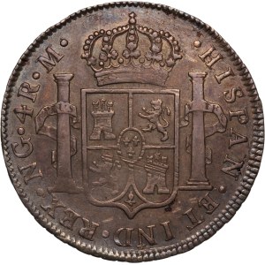 Guatemala 4 Reales 1821 NG M Silver