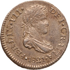 Guatemala 1/2 Real 1821 NG M Silver