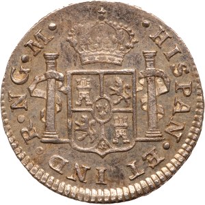 Guatemala 1/2 Real 1821 NG M Silver