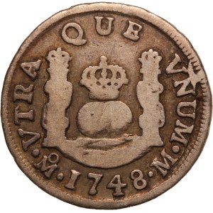 Mexico 1 Real 1748 M Silver
