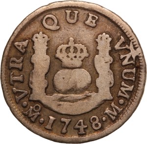 Mexico 1 Real 1748 M Silver