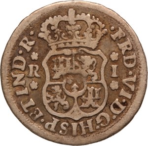 Mexico 1 Real 1748 M Silver