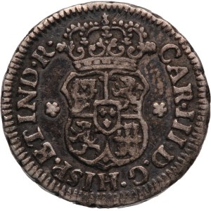 Mexico 1/2 Real 1764 M Silver