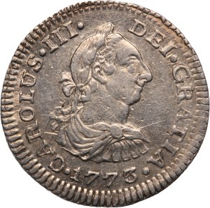 Mexico 1/2 Real 1773 FM Silver