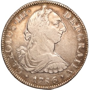 Mexico 8 Reales 1786 FM Rare, Mint Error Silver